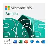 Microsoft 365 Familia - Hasta 6 personas - Para PC/Mac/tabletas/teléfonos móviles - Suscripción de 12 meses