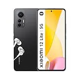 Xiaomi MZB0BKTEU 12 Lite 5G Smartphone, Pantalla de 6.55” 120Hz AMOLED, Snapdragon 778G, Triple Cámara de 108MP, 4300mAh con 67W Turbo Charge, Color Negro, 8+256 GB