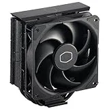 Cooler Master Hyper 212 Black Disipador de CPU – Acabado Aluminio, 4 Tubos de Calor de Contacto Directo Continuo Compacto, Ventilador SickleFlow 120 Edge, Soporte LGA1700 y AM5 – Negro