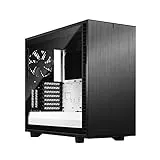 Fractal Design Define 7 Black & White Brushed Aluminum/Steel E,ATX Silent Modular Tempered Glass Window Mid Tower Computer Case