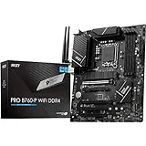 MSI Pro B760-P WiFi DDR4 ATX Motherboard - Supports Intel 12 and 13 Gen Core Processors, LGA 1700 - DDR4 Memory Boost 5333+MHz/OC, PCIe 4.0 x16 Slots, M.2 Gen4 Slots, 2.5G LAN, Wi-Fi 6E