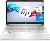 HP 15s-fq5083ns - Ordenador portátil de 15.6" Full HD (Intel Core i5-1235U, 16GB RAM, 512GB SSD, Intel Iris Xe Graphics, Sin Sistema Operativo) Plata - Teclado QWERTY Español