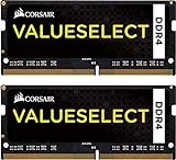 Corsair Value Select SODIMM 16GB (2x8GB) DDR4 2133MHz C15 Memoria para Portátiles/Notebooks - Negro