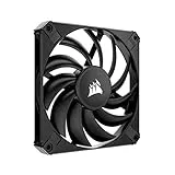 Corsair AF120 SLIM, Ventilador con Rodamiento Dinámico Líquido PWM de 120 mm (Formato Pequeño, Silenciosa aspa de Ventilador, 600 RPM hasta 2000 RPM, Modo Zero RPM) Paquete Individual, Negro