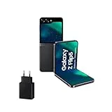 SAMSUNG Galaxy Z Flip5, 256 GB + Cargador 45W - Teléfono Móvil Plegable con IA, Smartphone Android Libre, 8GB de RAM, Diseño Plegable, Gris (Versión Española)