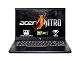 ACER Nitro ANV15-51-51M7 - Ordenador Portátil Gaming 15.6" Full HD IPS 144Hz (Intel Core i5-13420H, 16GB RAM, 512GB SSD, NVIDIA GeForce RTX 4050, Sin Sistema Operativo) Negro - Teclado QWERTY Español