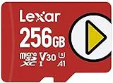 Lexar Play Tarjeta Micro SD 256GB, microSDXC UHS-I, hasta 150MB/s de Lectura, Microsd Compatible con Nintendo Switch, telefono y tableta (LMSPLAY256G-BNNAG)