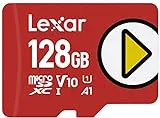 Lexar PLAY Tarjeta Micro SD 128 GB, Tarjeta Memoria microSDXC UHS-I, Hasta 160MB/s de Lectura microSD, U1, V10, A1, C10 Tarjeta TF Compatible con Nintendo Switch, Telefono y Tableta(LMSPLAY128G-BNNAG)