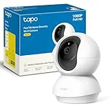 TP-Link TAPO C200 - Cámara IP WiFi 360° Cámara de Vigilancia FHD 1080p,Visión nocturna, Notificaciones en tiempo real, Admite tarjeta SD,Detección de movimiento,Control Remoto,Compatible con Alexa