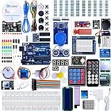 ELEGOO Conjunto Avanzado de Iniciación VIA Compatible con Arduino IDE con Tutorial en Español y UNO R3 Placa, Relé, Modulo de Fuente de Alimentación, Motor Paso a Paso, Breadboard, etc.