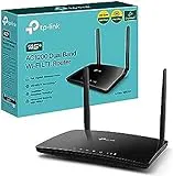 TP-Link Enrutador Archer MR550 4G+ Cat6 300 Mbps, Wi-Fi AC1200 de doble banda, con SIM, microSIM, puerto Gigabit LAN/WAN, MU-MIMO, sin configuración, TP-Link Tecnología OneMesh