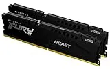 Kingston FURY Beast Negro DDR5 32GB (2x16GB) 5200MT/s CL40 DIMM Memoria gamer para Ordenadores de sobremesa Kit de 2 - KF552C40BBK2-32