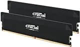 Crucial Pro RAM DDR5 32GB (2x16GB) 6000MHz CL36, Memoria Overclocking Gaming, Intel XMP 3.0 / AMD EXPO, (PC) Memoria RAM DDR5 32GB, Negro - CP2K16G60C36U5B