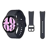 Samsung Galaxy Watch6 4G LTE, 40 mm + Correa de recambio - Smartwatch, Control de Salud, Seguimiento Deportivo, Negro (Versión Española)