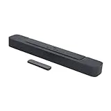 JBL SoundBar 2.0 MK2 todo en uno, altavoz de televisión para sistema de sonido de entretenimiento en el hogar, diseño elegante y compacto con sonido envolvente JBL en color negro