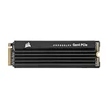 Corsair MP600 Pro LPX 2TB PCIe Gen4 x4 NVMe M.2 SSD, para PS5 (7.100 MB/s Velocidad de Lectura Secuencial y de Escritura Secuencial 6.800 MB/s, 3D TLC NAND de Alta Densidad) Negro