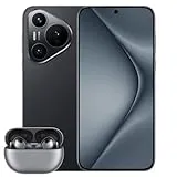 HUAWEI Pura 70 Smartphone, 12GB + 256GB, Pantalla Plana, Admite Instantáneas a Velocidad Ultraalta, Cristal Kunlun Superduradero, Supercharge de 66 W, Batería de 4900 mAh, Negro + Freebuds Pro 3