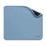 Logitech Mouse Pad - Studio Series, con Base de Goma Antideslizante, Superficie Resistente a Salpicaduras, Materiales Duraderos, Portátil, Diseño Fresco y Moderno - Azul