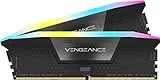 CORSAIR VENGEANCE RGB DDR5 32GB (2x16GB) DDR5 6000MHz CL30 AMD EXPO Intel XMP iCUE Memoria de Ordenador Compatible - Gris (CMH32GX5M2B6000Z30K)