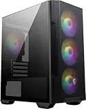 MSI MAG FORGE M100R Caja PC Mini Torre - Vidrio Templado, Admite Micro-ATX y Mini-ITX, c/Controlador Hub, Filtro de Polvo Magnético, Puerto USB 3.2 Gen1 Tipo-A