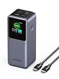 UGREEN Nexode Power Bank 20000mAh 130W, Cargador Portátil con 2 USB C y 1 USB A Batería Externa con Pantalla, Compatible con MacBook iPad Pro/Air, iPhone 15 Plus Pro MAX, Galaxy S24 Ultra