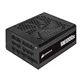 Corsair RM1000x 80 PLUS Gold Fuente de Alimentación 1000 Vatios ATX Totalmente Modular (Ventilador con Levitación Magnética de 135 mm, Amplia Compatibilidad), Negro