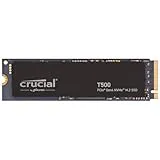 Crucial T500 SSD 2TB PCIe Gen4 NVMe M.2 SSD Interno Gaming, Hasta 7400MB/s, Compatible con Ordenador Portátil y de Sobremesa, Disco Duro SSD, Microsoft DirectStorage - CT2000T500SSD8