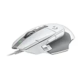 Logitech G G502 X Ratón con cable - LIGHTFORCE, Botones principales híbridos óptico-mecánicos, Captor gaming HERO 25K, compatible con PC - macOS/Windows - Blanco