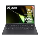 LG Gram 14ZD90S-G.AX75B - Portátil Ultraligero de 35.5 cm (14") 1920x1200, Panel IPS Antirreflejo, Intel® Core™ Ultra 7, 16 GB RAM, 512GB SSD, 1,120 g, Batería hasta 29.5 h, FreeOS, Negro Obsidiana