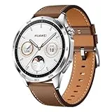 HUAWEI Watch GT 4 46mm Smartwatch, hasta 2 semanas de batería, iOS & Android, gestión de calorías, Seguimiento Profesional de la Salud, SpO2, GPS, versión española, Marrón