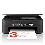 Epson Impresora Expression Home XP-2200, multifunción 3 en 1: escáner/copiadora, A4, inyección de tinta a color, Wi-Fi Direct, cartuchos independientes, ultracompacta