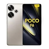 Xiaomi Poco F6 - 12+512GB Smartphone, Snapdragon 8s Gen 3, 120 Hz AMOLED Screen, 90W Turbo Charging, 50MP Dual Camera with OIS, Titanium (ES Version)