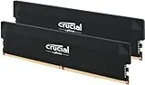 Crucial Pro RAM DDR5 32GB (2x16GB) 6000MHz CL36, Memoria Overclocking Gaming, Intel XMP 3.0 / AMD EXPO, (PC) Memoria RAM DDR5 32GB, Negro - CP2K16G60C36U5B