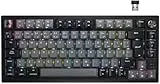 CORSAIR K65 PLUS WIRELESS 75% RGB Teclado Mecánico para Juegos Intercambiable en Caliente - Interruptores Lineales Rojos CORSAIR MLX Prelubricados - Insonorización - Teclados PBT - QWERTY ES - Negro