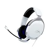 HyperX Cloud Stinger 2 Core, Cascos gaming para Playstation, Drivers de 40 mm y Audio Envolvente, 3.5 mm, Micrófono Plegable con cancelación de ruido - Blanco