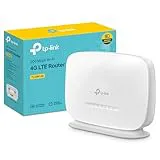 [2024 Nuevo]  TP-Link TL-MR105| 4G LTE Router (Cat 4), 3G/4G Router Network Speed ​​up to 300Mpbs, MicroSim, LAN/WAN Ethernet Port, Detachable Antenna, Plug&Play