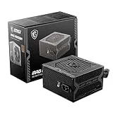 MSI MAG A550BN - Fuente de alimentación gaming: 80 PLUS BRONZE, 550 vatios, 12V Single-Rail, circuito DC-to-DC, ventilador de 120mm