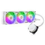 Cooler Master MasterLiquid 360L Core ARGB Refrigeración Líquida para CPU – Bomba de Doble Cámara Gen S, Radiador y Ventiladores 120mm ARGB, Brackets LGA 1700 y AM5 – Blanco