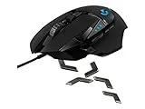 Logitech G502 LIGHTSPEED Ratón Gaming Inalámbrico, Captor HERO 25K, 25,600 DPI, RGB, Peso Reducido, 11 Botones Programables, Batería Larga Duración, POWERPLAY-compatibile, PC, Negro