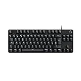 Logitech G413 TKL SE Mechanical Gaming Keyboard - Compact Backlit Keyboard with Tactile Mechanical Switches, Anti-Ghosting, Compatible with Windows, macOS, Spanish QWERTY Layout - Black