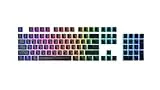 Mountain Snow Keycap Set – Pudding Keycaps Black – Compatible con Todos los interruptores mecánicos en Estilo Cherry MX Negro