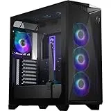 MSI MPG GUNGNIR 300R Airflow Caja PC Media Torre, E-ATX, Soporte Tarjetas gráficas, Intercambiable, Ventiladores ARGB PWM, Filtros Antipolvo, ARGB-PWM, USB 3.2 Gen 2x2 Tipo-C, Negro