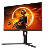 AOC Gaming Q27G3XMN, Monitor QHD de 27 pulgadas, Plano, Mini LED, 180 Hz, 1 ms, GTG, HDR1000, Ajustable, G-Menu (IPS, 2560 x 1440, 700 cd/m, HDMI 2.0 / DP 1.4)