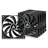 ARCTIC F12 (5 Piezas) - Ventilador PC 120mm, Fan 120mm, Ventilador de Caja para CPU, Motor Muy Silencioso, Computadora, 1350 RPM - Negro