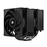 CORSAIR A115 Torre de Alto Rendimiento para CPU - Enfría hasta 270W TDP - Montaje de Ventilador Deslizante y de Bloqueo - Dos Ventiladores Corsair AF140 Elite - Pasta Térmica Preaplicada - Negro