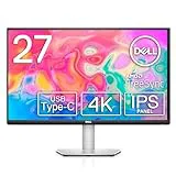 Dell S2722QC USB-C 27'' 4K UHD (3840x2160) Monitor, 60Hz, IPS, 4ms, AMD FreeSync, 99% sRGB, HDR, Altavoces Integrados, 2x HDMI, 2x USB, Plata