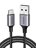 UGREEN Cable USB C USB A Carga Rápida 3A QC 3.0, Cable Tipo C Compatible con iPhone 16/15 Plus Pro Max, Galaxy S24/S23/S22/S21, Pixel 9/8/7, 0,5M