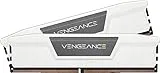 CORSAIR Vengeance DDR5 RAM 32GB (2 x 16GB) 6400Mhz C32 Memoria de la Computadora - Blanco (CMK32GX5M2B6400C32W)