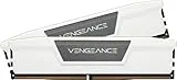 CORSAIR Vengeance DDR5 RAM 32GB (2x16GB) 6000MHz CL36 Intel XMP Kit de Memoria Compatible con iCUE - Blanco (CMK32GX5M2E6000C36W)