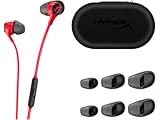 HyperX Cloud Earbuds II - Auriculares para Juegos con micrófono, Color Rojo